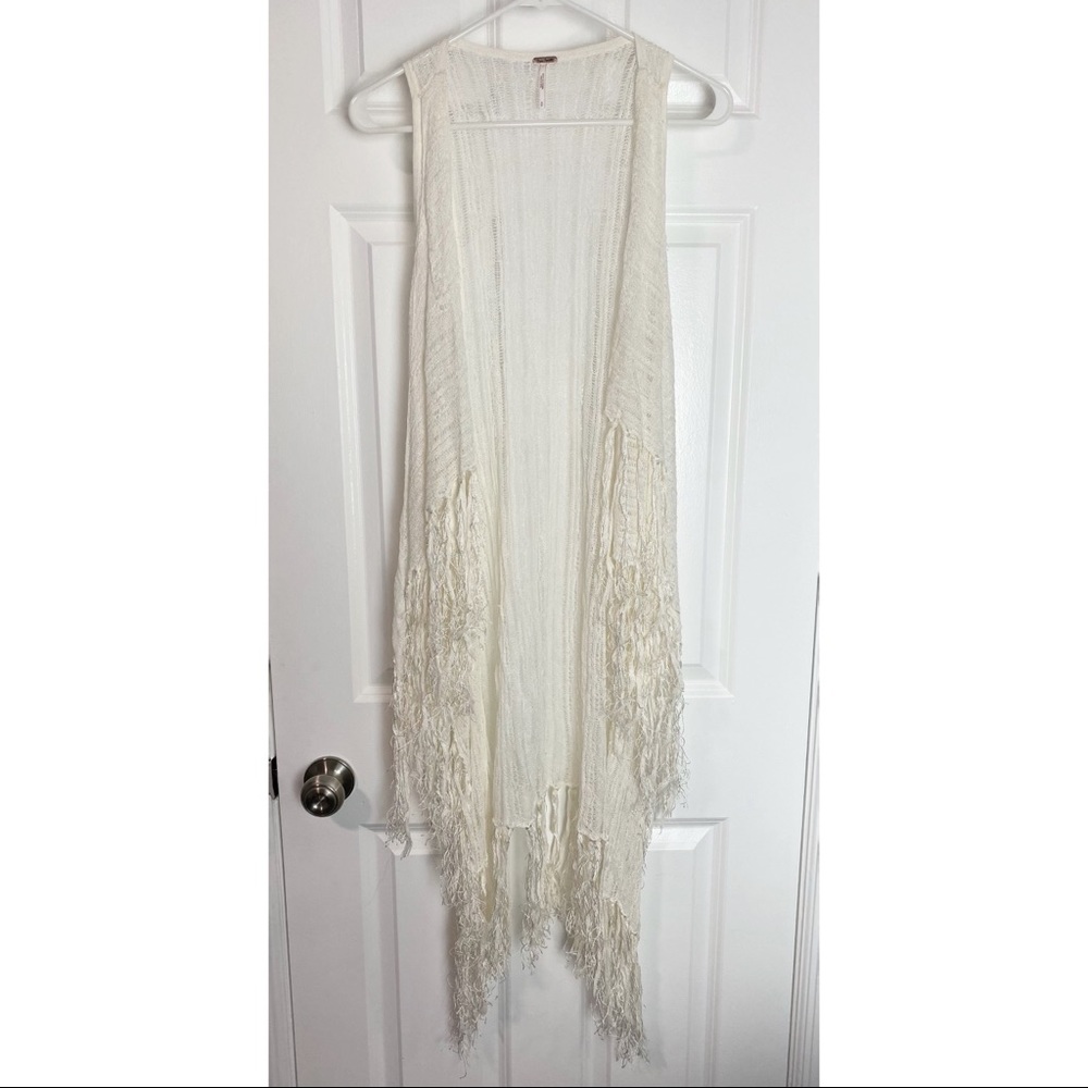 Free People long fringe duster - Size S